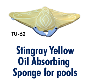 Stingray oil absorbing sponge
